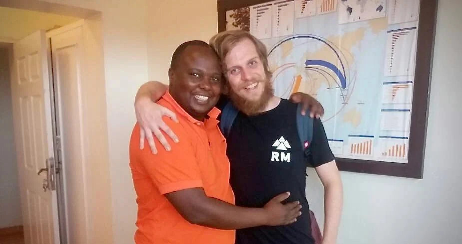 Emmanuel Rusatira and Harley Butcher